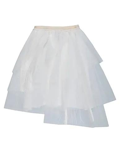 White Tulle Midi skirt