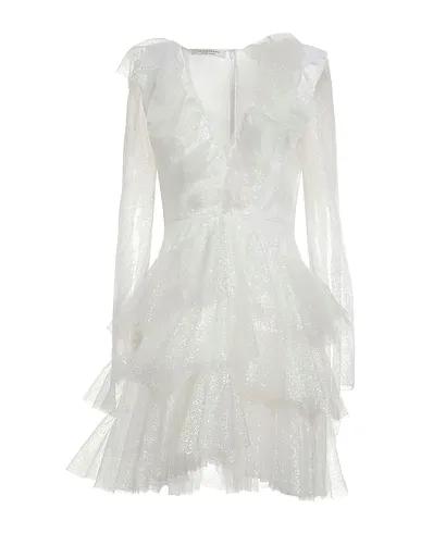 White Tulle Sequin dress