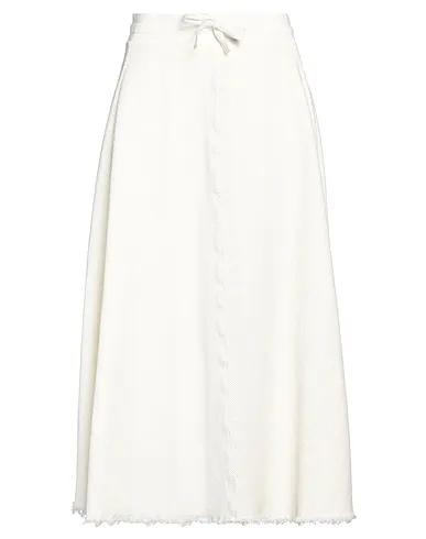 White Velvet Midi skirt