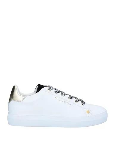 White Velvet Sneakers