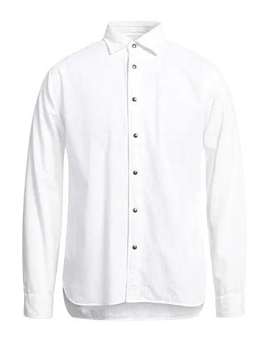 White Velvet Solid color shirt