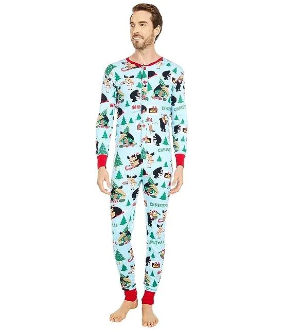 Wild About Christmas Adult Union Suit One-Piece