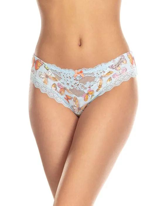 Willow Printed Lace Hipster Panty