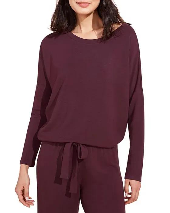 Winter Heather Slouchy Long-Sleeve Top