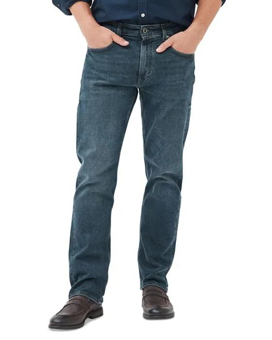Winton Relaxed Fit Jeans in Mid Blue