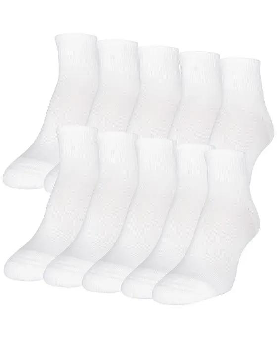 Women's 10-Pack Casual Cushion Heel And Toe Ankle Socks