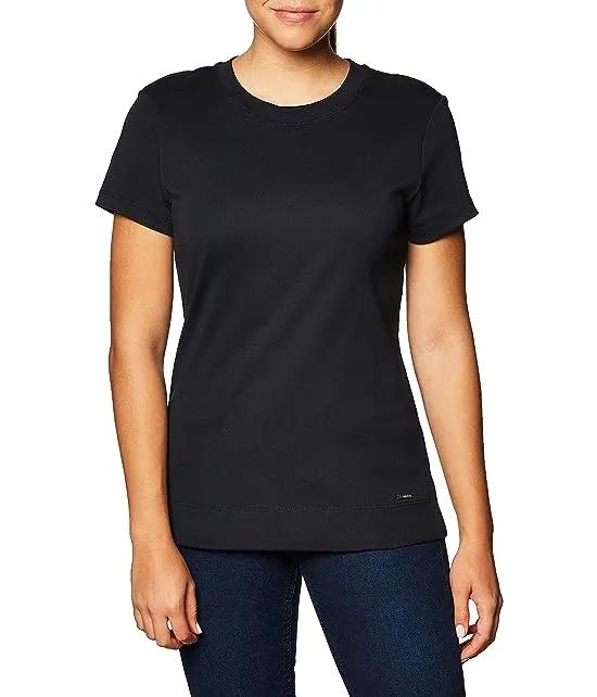Women's 100% Cotton Crew Neck T-Shirt