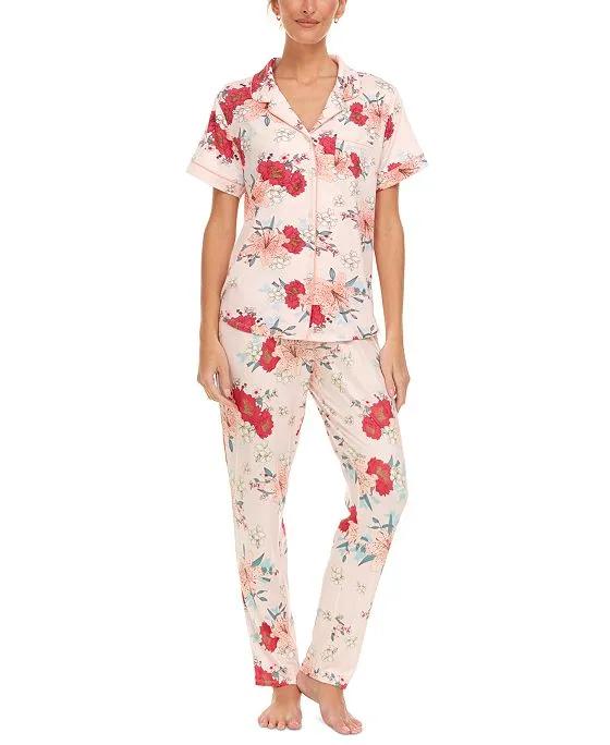 Women's 2-Pc. Annie Floral Pajamas Set