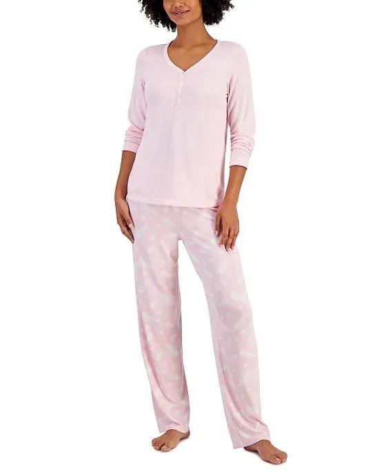 Women's 2-Pc. Printed Packaged Pajama Set, Created for Macy's