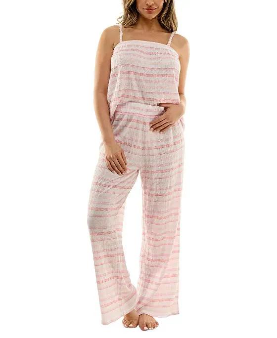 Women's 2-Pc. Striped Camisole Pajamas Set