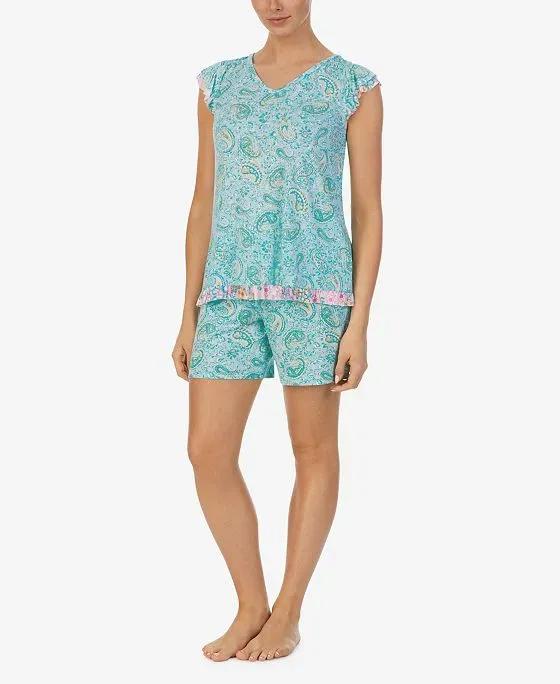 Women's 2 Piece Pajama Set with Shorts