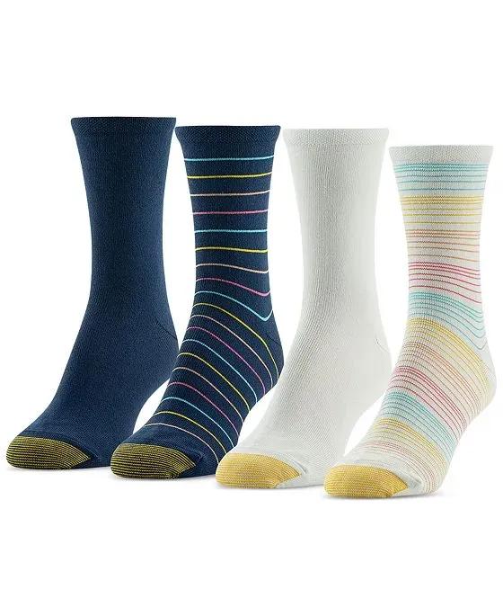Women's 4-Pk. Casual Sunset Stripe Midi Socks, Created for Macy's