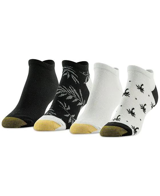 Women's 4-Pk. Island Palm No-Show Socks, Created for Macy's