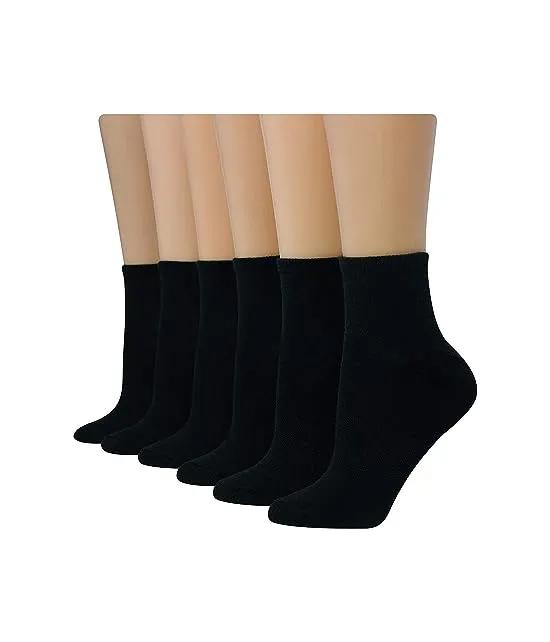 Women's 6-Pair Comfort Fit Ankle Socks