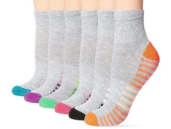 Women's 6-Pair Comfort Fit Ankle Socks
