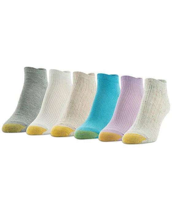 Women's 6-Pk. Confetti Tuckstitch Liner Socks