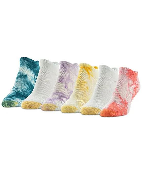 Women's 6-Pk. Tie-Dyed No-Show Liner Socks
