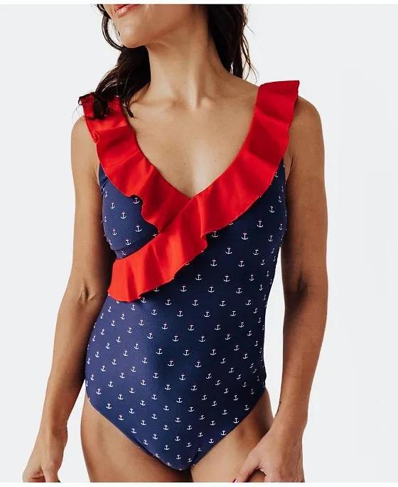 Women's Anchors Aweigh One Piece Swimsuit