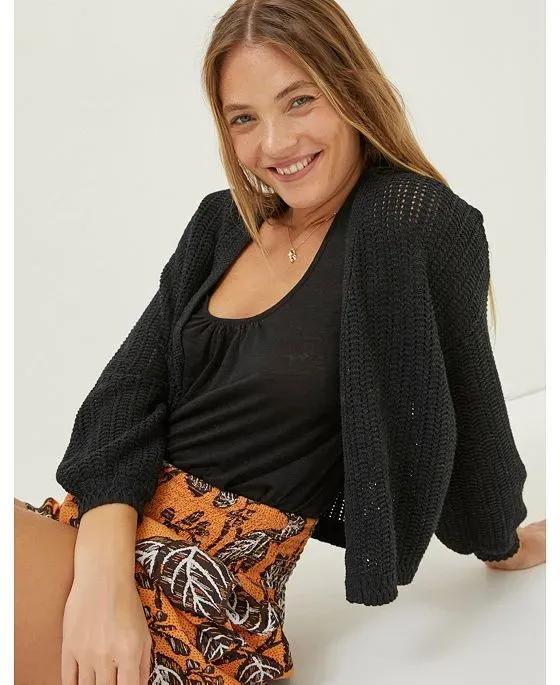 Women's Anna Crochet Short Cardigan