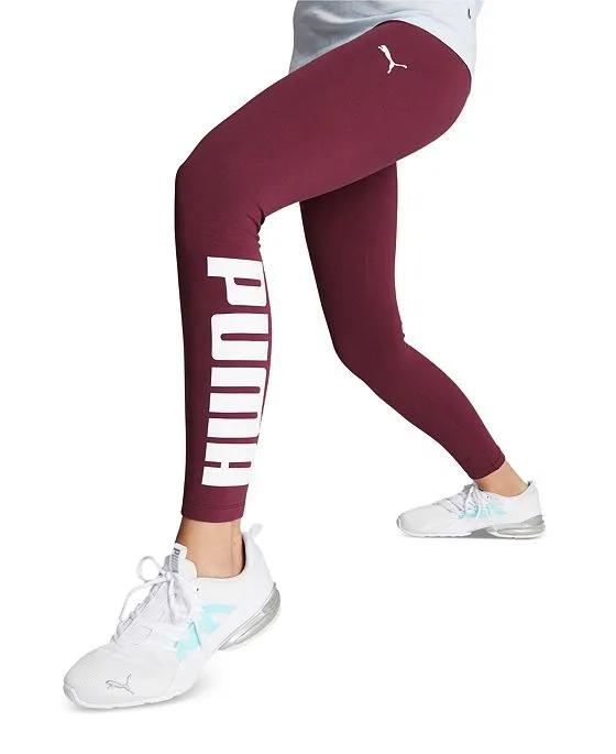 Women's Athletic Logo Mid Rise Full-Length Leggings
