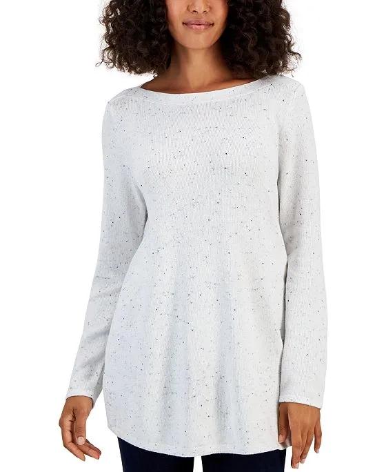 Women's Ballet-Neck Tunic Sweater, Created for Macy's