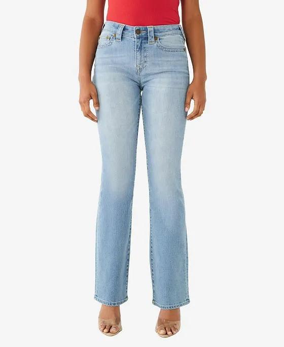 Women's Becca Mid Rise Bootcut Studs Jeans