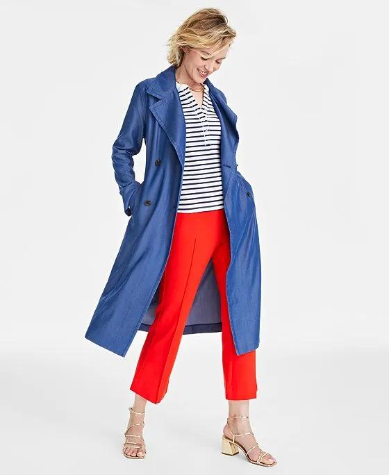 Women's Belted Trench Coat, Created for Macy's