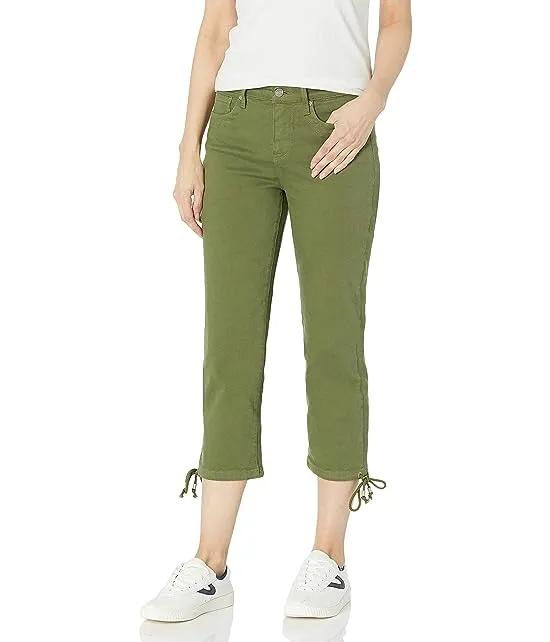Women's Capri Jeans with Drawcord Hem