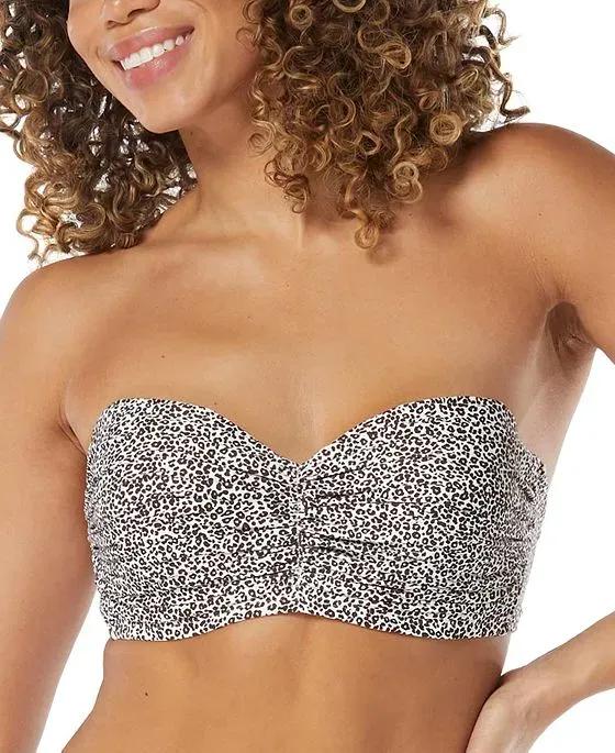 Women's Charisma Bra-Sized Printed Strapless Bikini Top