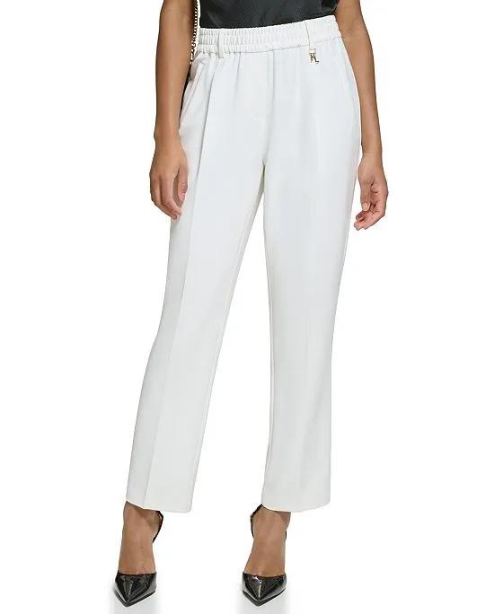 Women's Cinched-Waist Tailored Trouser