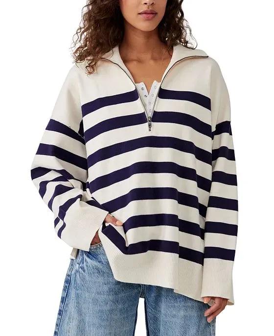 Women's Coastal Stripe Pullover Top 