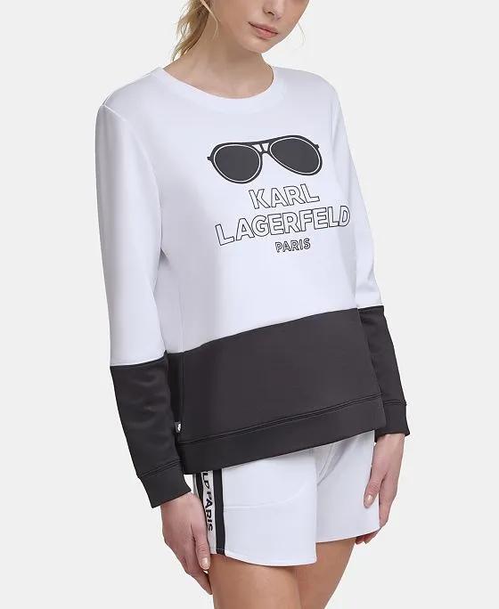 Women's Colorblock Sunglass Sweatshirt