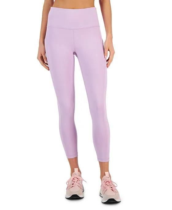 Women's Compression High-Waist Side-Pocket 7/8 Length Leggings, XS-4X, Created for Macy's