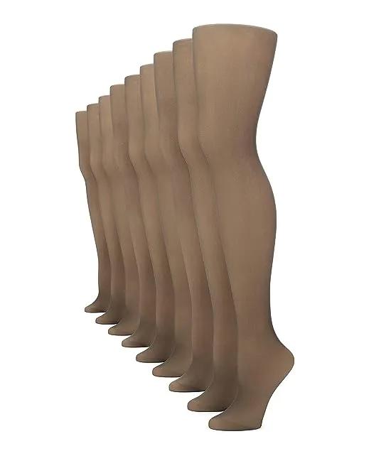 Women's Control Top Pantyhose with Sheer Toe Tan/Medium - 3 Pair Pack Size A