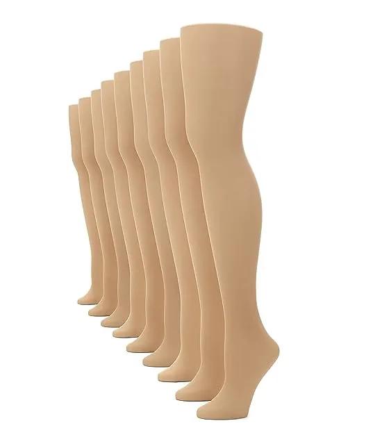Women's Control Top Pantyhose with Sheer Toe Tan/Medium - 3 Pair Pack Size A