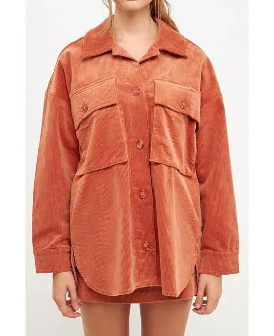 Women's Corduroy Oversize Jacket