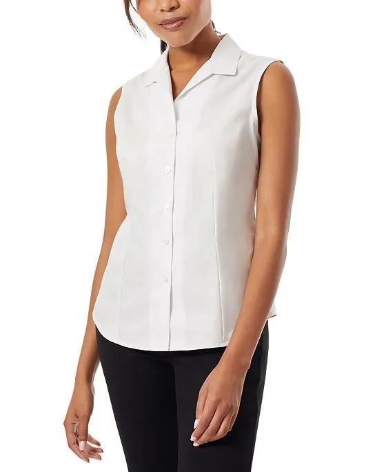 Women's Cotton Easy-Care Sleeveless Shirt