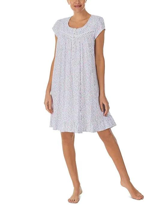 Women's Cotton Embellished Nightgown