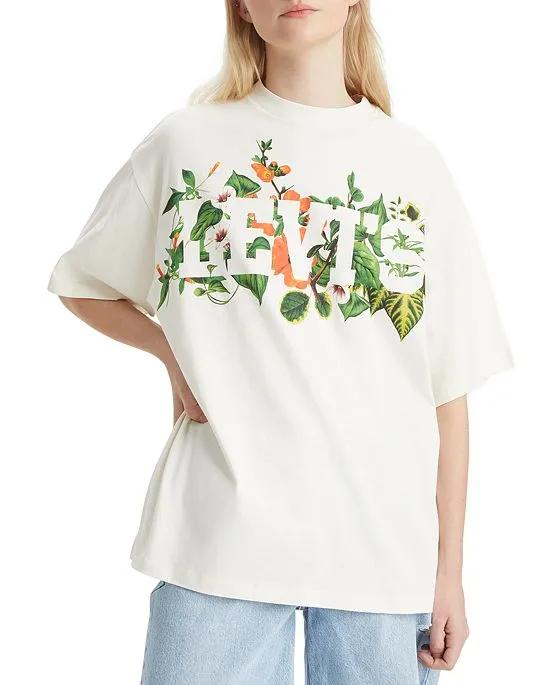 Women's Cotton Graphic Short Stack T-Shirt