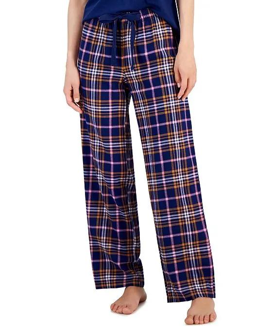 Women's Cotton Printed Drawstring Pajama Pants, Created for Macy's