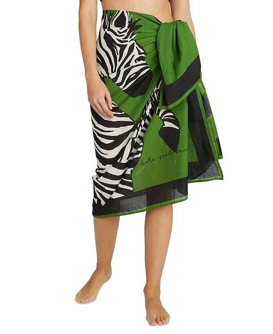 Women's Cotton Printed Pareo Cover-Up