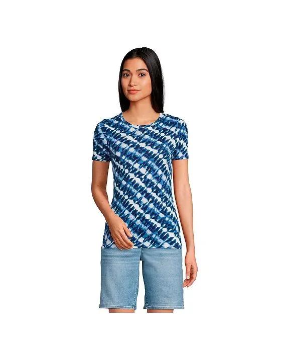 Women's Cotton Rib Short Sleeve Crewneck T-shirt