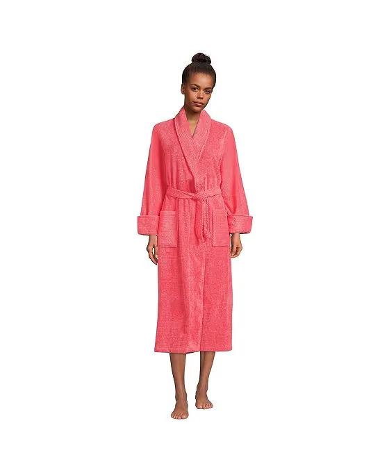 Women's Cotton Terry Long Spa Bath Robe