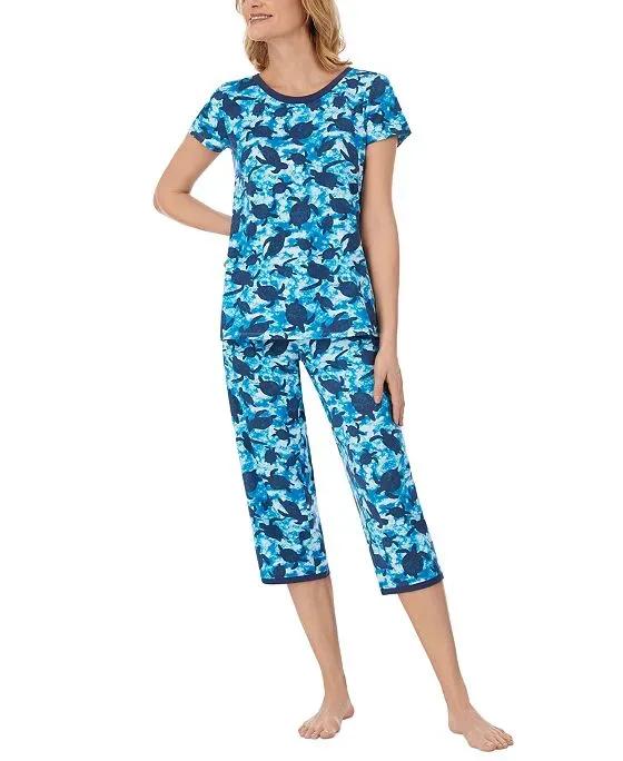 Women's Cropped 2-Pc. Mommy & Me Pajama Set 