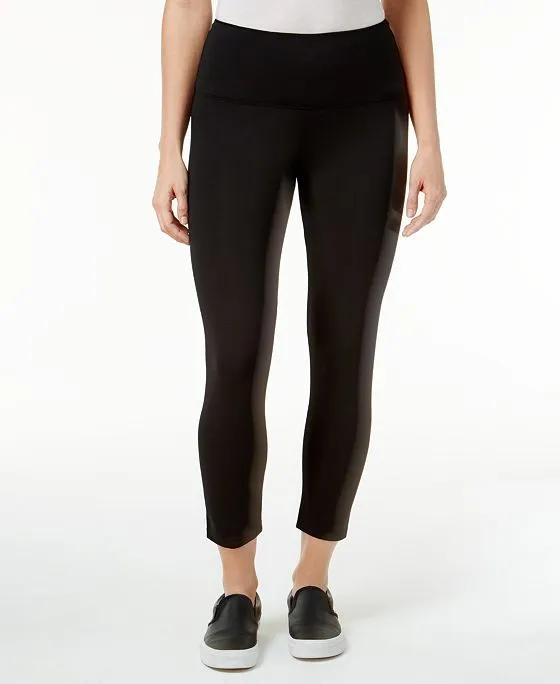 Women's Cropped Tummy-Control Leggings, Created for Macy's