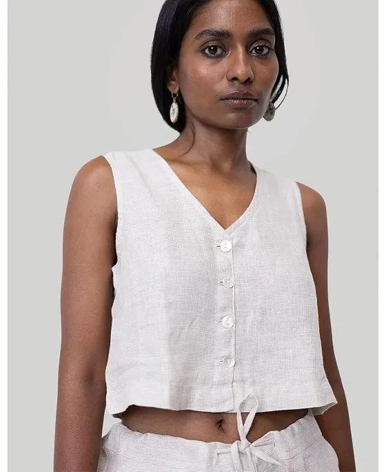 Women's Cropped vest shirt