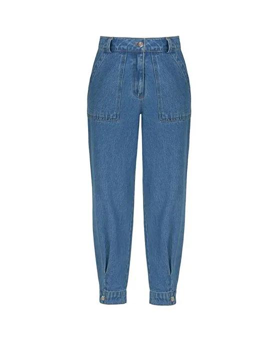 Women's Cuffed Hem Jeans