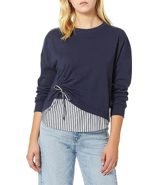 Women's Darce Long Sleeve Layered Combo Sweatshirt