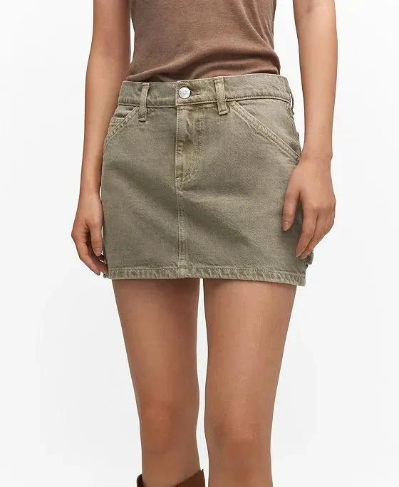 Women's Denim Mini-Skirt