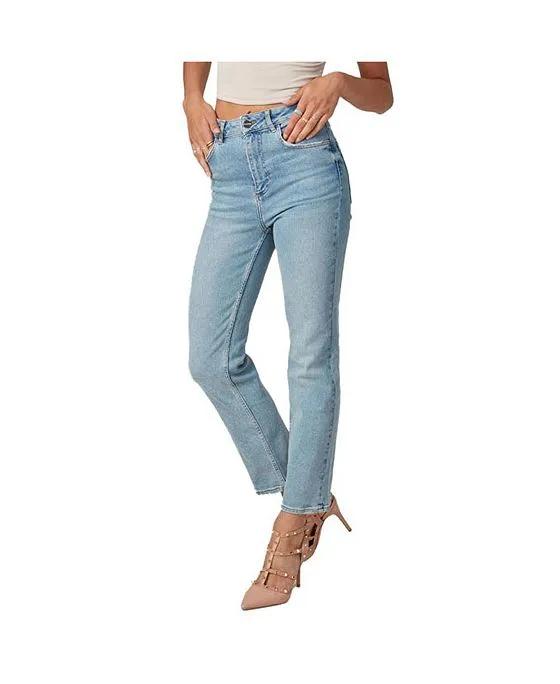 Women's DENVER-DS High Rise Straight Jeans